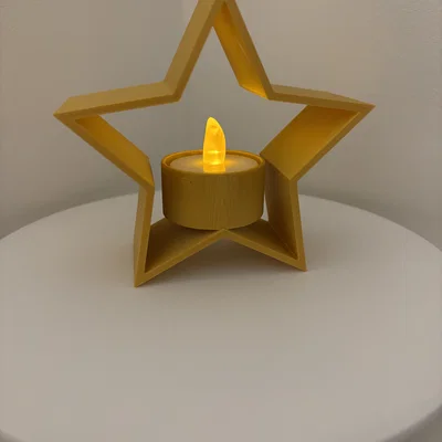 Đế nến tealight hình ngôi sao Giáng Sinh