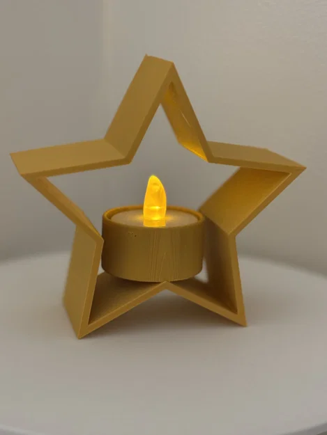 Đế nến tealight hình ngôi sao Giáng Sinh - Image 4