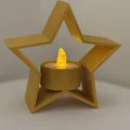 Đế nến tealight hình ngôi sao Giáng Sinh - Thumbnail 4