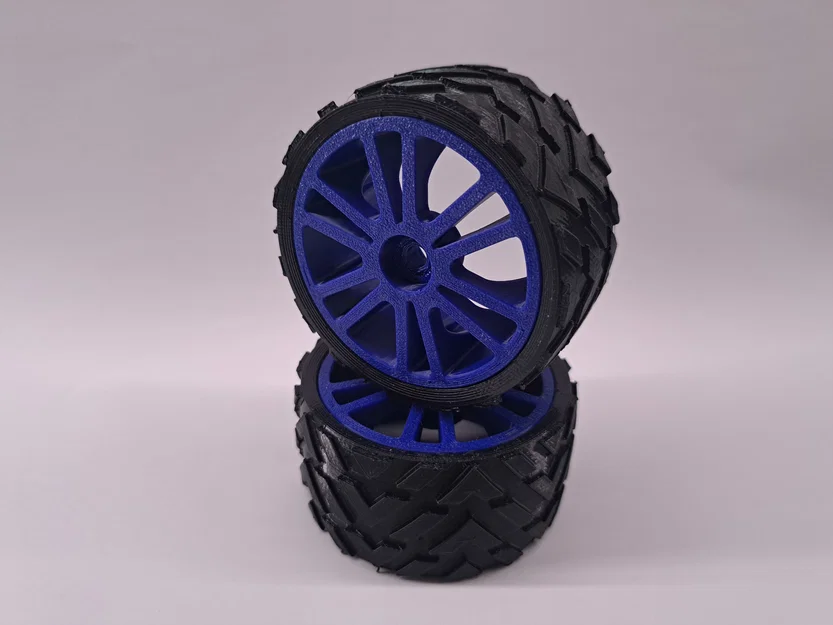 Bánh xe địa hình 1:10 RC Car - Phụ kiện in 3D chất lượng - Image 1