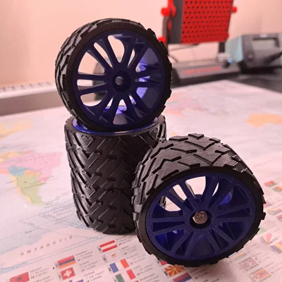 Bánh xe địa hình 1:10 RC Car - Phụ kiện in 3D chất lượng