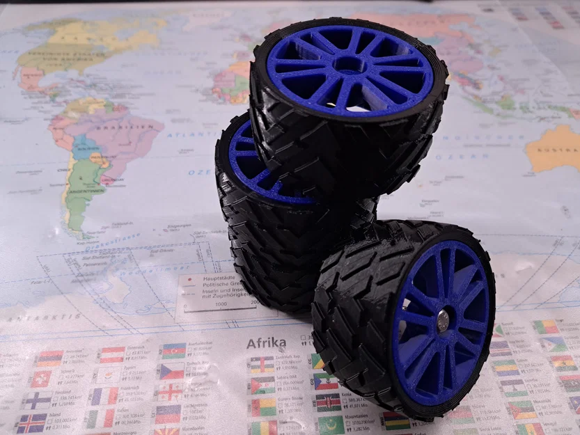 Bánh xe địa hình 1:10 RC Car - Phụ kiện in 3D chất lượng - Image 4