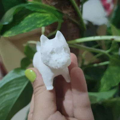 Mô hình chú chó West Highland White Terrier dễ thương để bàn