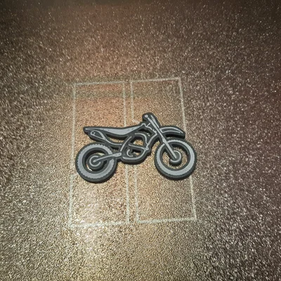 Móc khóa xe địa hình Motocross 3D in 2 màu cực chất