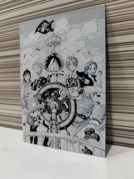 Tranh nổi 3D Hueforge One Piece: Hướng dẫn in chi tiết cho fan - Image 1