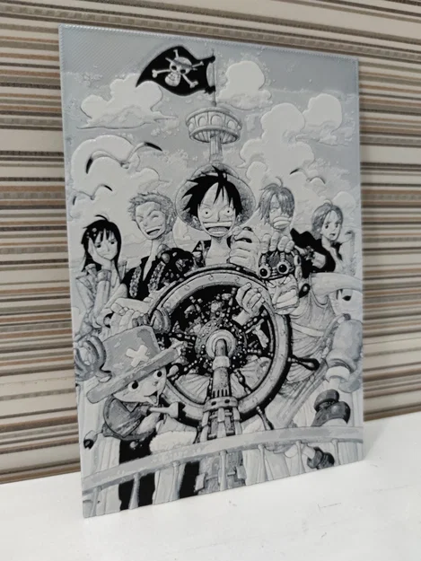 Tranh nổi 3D Hueforge One Piece: Hướng dẫn in chi tiết cho fan - Image 3