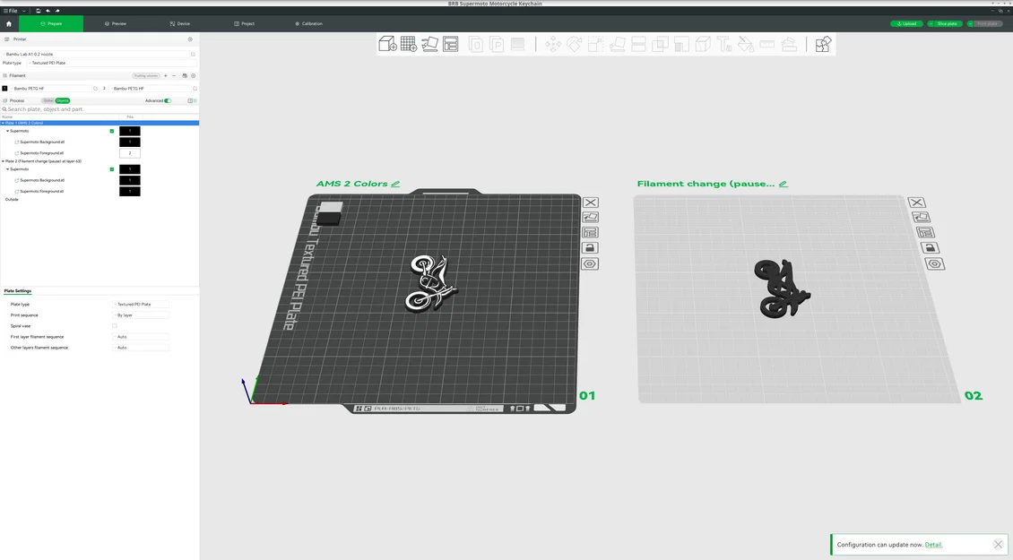 Móc khóa mô tô Supermoto - Mẫu in 3D cá tính cho biker - Image 3