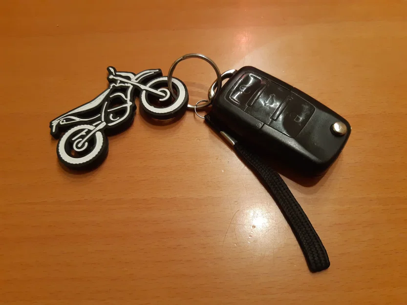 Móc khóa 3D xe mô tô Enduro - Phụ kiện độc đáo cho biker - Image 1