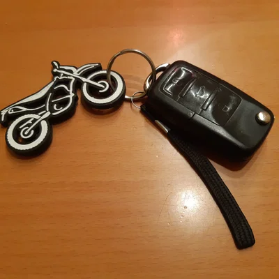 Móc khóa 3D xe mô tô Enduro - Phụ kiện độc đáo cho biker