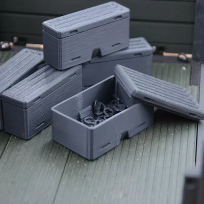 Thùng Hộp Box Crate Tỷ Lệ 1/10