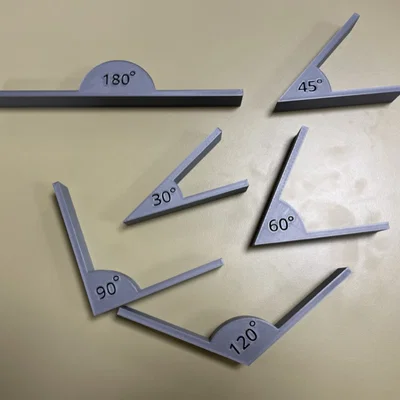 Bộ giáo cụ đo góc toán học 3D (Math Manipulatives) cho tiểu học