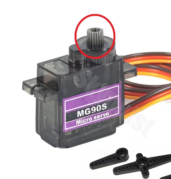 Mô hình 3D chính xác của động cơ Servo MG90S dành cho thiết kế máy - Image 1