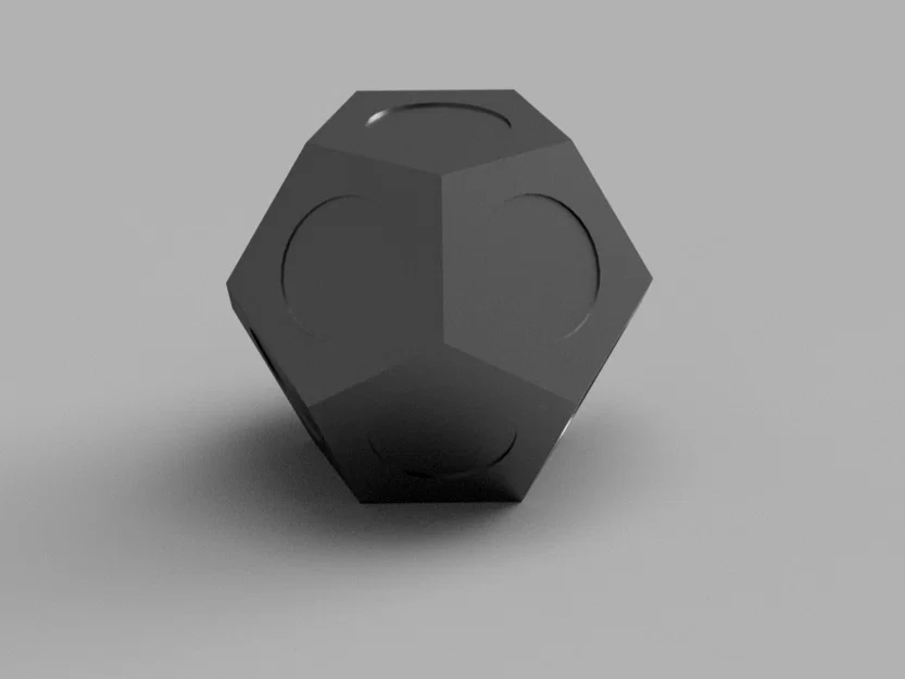 Khối thập nhị diện ghép từ ngũ giác cho marker 3D scanner (fully parametric) - Image 2