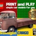 Mô hình xe tải Volkswagen Cargo in 3D tương thích với LEGO - Thumbnail 1