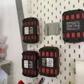 Giá treo pin Parkside X20V-Team cho Ikea Skadis (Lidl) 20V - Thumbnail 1