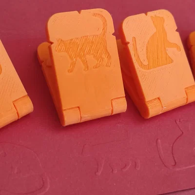 Bộ con dấu dập giấy hình mèo độc đáo - Cat Paper Embosser