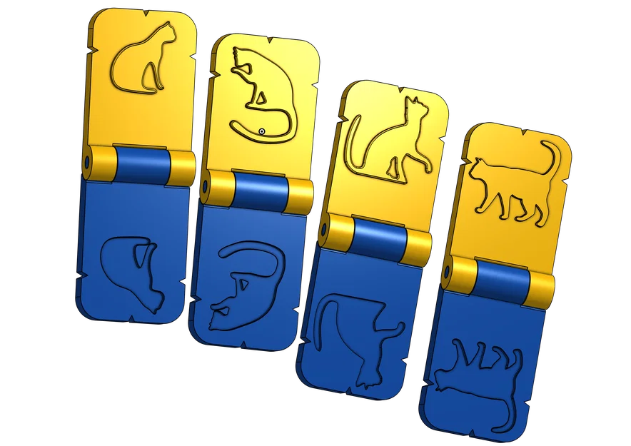 Bộ con dấu dập giấy hình mèo độc đáo - Cat Paper Embosser - Image 2