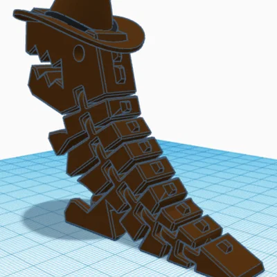 Mô hình khủng long cao bồi Flexi Dino in 3D linh hoạt cực chất