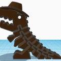 Mô hình khủng long cao bồi Flexi Dino in 3D linh hoạt cực chất - Thumbnail 3