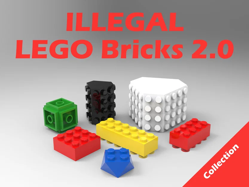 Bộ sưu tập mảnh ghép LEGO bất hợp pháp 2.0 độc đáo cho máy in 3D - Image 1