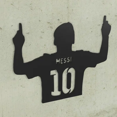 Mô hình trang trí tường 3D Lionel Messi - Món quà cho fan bóng đá