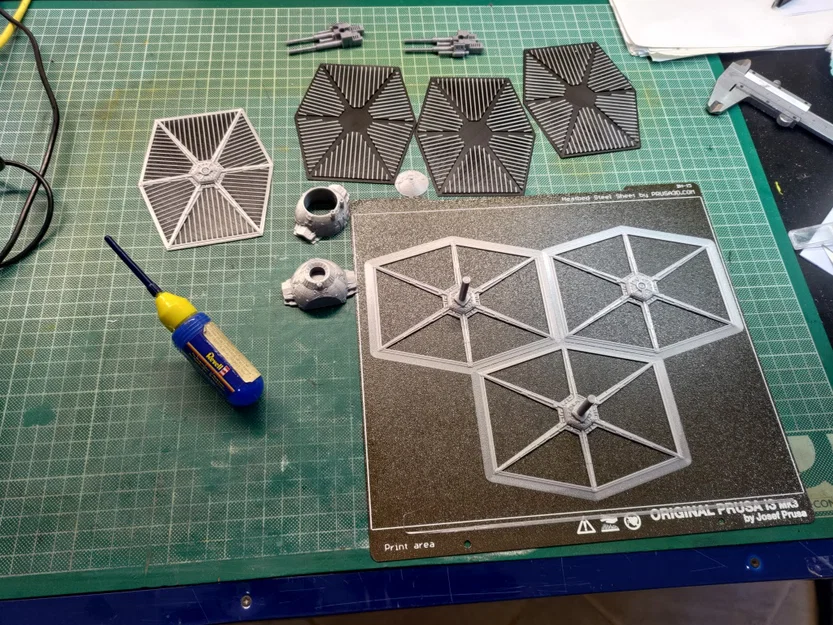 TIE Fighter (Tie Heavy Gunner) – bản dựng lại để in MMU - Image 6