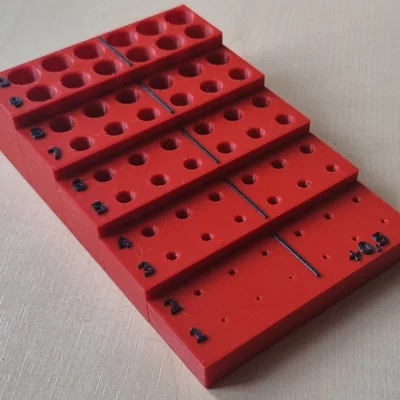 Khay đựng mũi khoan đa năng (Drill holder) in 3D gọn gàng