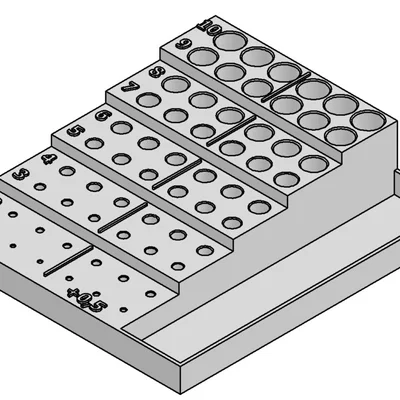 Khay đựng mũi khoan đa năng (Drill holder) in 3D gọn gàng