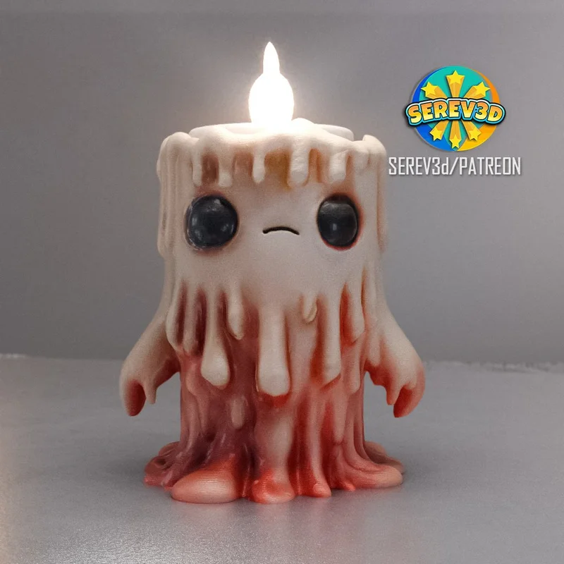 Chân Nến Sáp Chảy Dễ Thương (Cute Melted Candle Holder) - SEREV3d