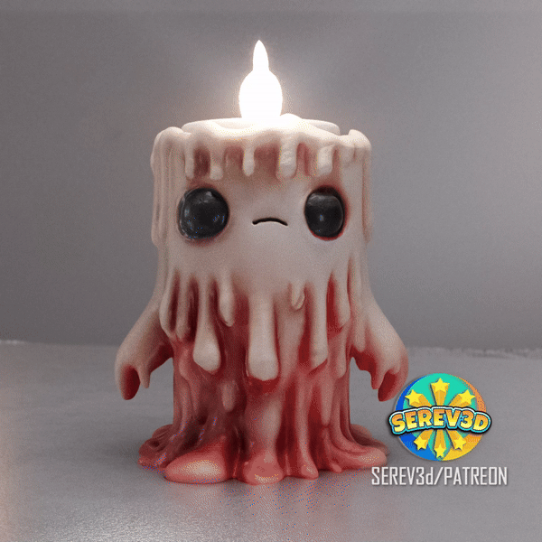 Chân Nến Sáp Chảy Dễ Thương (Cute Melted Candle Holder) - SEREV3d - Image 4