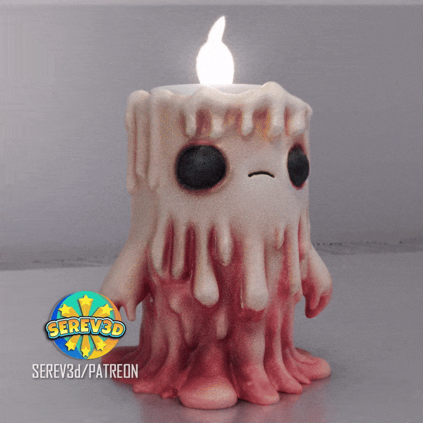 Chân Nến Sáp Chảy Dễ Thương (Cute Melted Candle Holder) - SEREV3d - Thumbnail 5