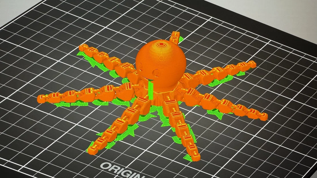 Mô hình bạch tuộc 7 xúc tu Happy Love Octo dễ thương - Image 4