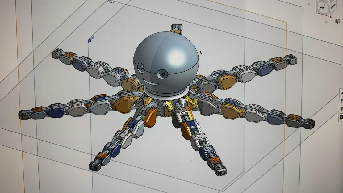 Mô hình bạch tuộc 7 xúc tu Happy Love Octo dễ thương - Image 5