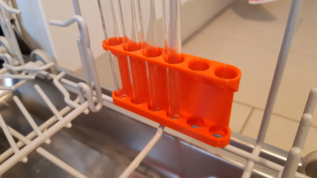 Giá giữ ống hút thủy tinh cho máy rửa chén - Image 1