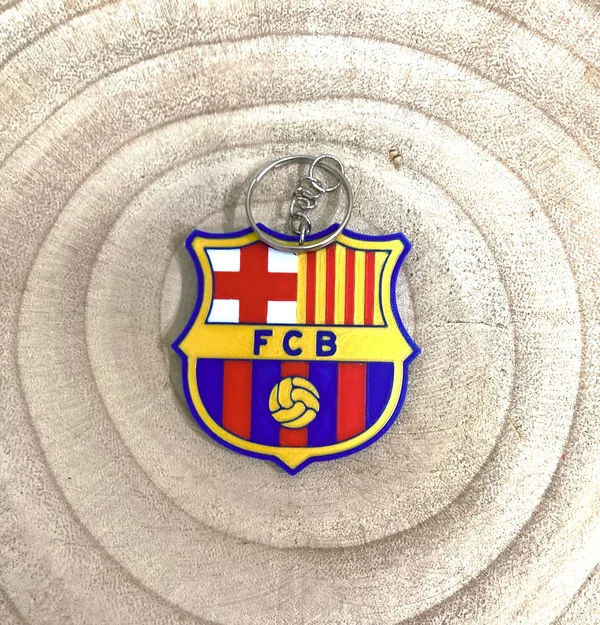 Móc khóa logo FC Barcelona 3D - Phụ kiện độc đáo cho fan bóng đá - Image 1