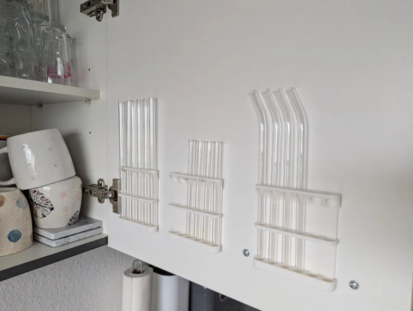 Giá giữ ống hút thủy tinh (Glass Drinking Straw Holder) – Có guide chống rơi - Image 1