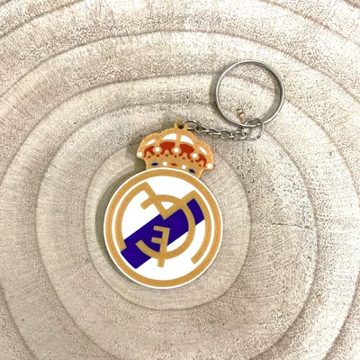 Móc khóa Real Madrid - Phụ kiện 3D in dành cho người hâm mộ
