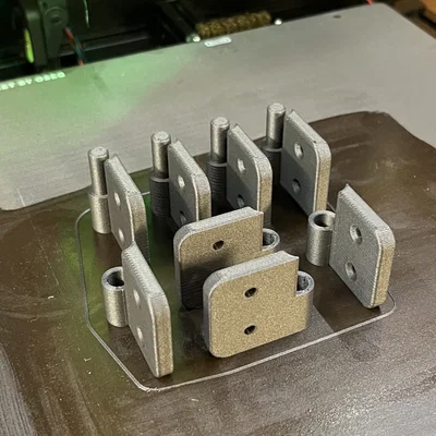 Bản lề 3D đơn giản với lỗ bắt vít M3 (Hinge)