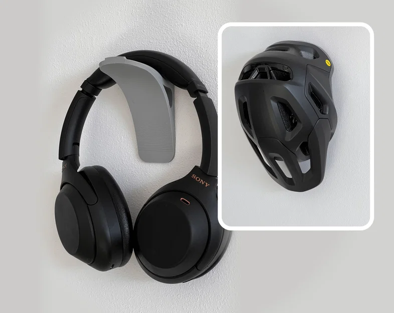 Giá Treo Tường Treo Tai Nghe / Nón Bảo Hiểm (Headphones/Helmet Wall Mount Holder) - Image 1