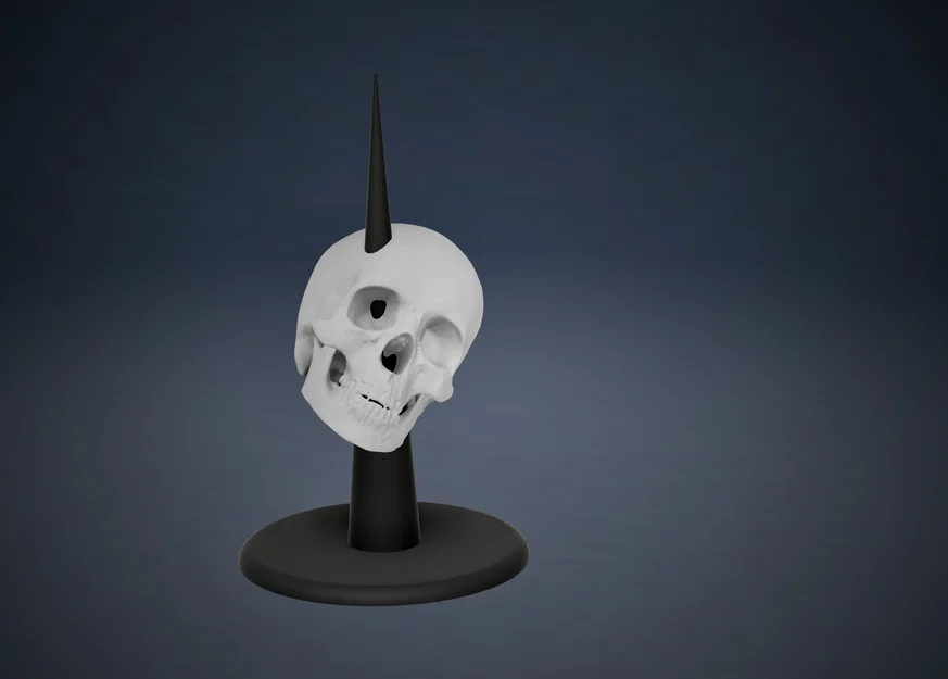 Mô hình đầu lâu cắm cọc trang trí Halloween in 3D - Image 2