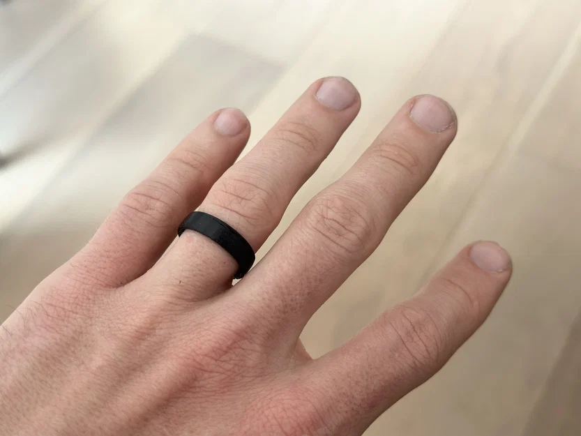 Nhẫn cưới tối giản in 3D bằng vật liệu dẻo TPU - Image 1