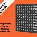 Wortuhr | Wordclock chữ bự | Bambu Lab - Thumbnail 1