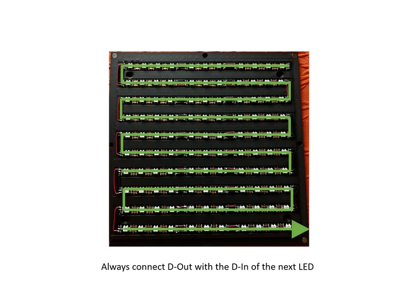 Wortuhr | Wordclock chữ bự | Bambu Lab - Image 7