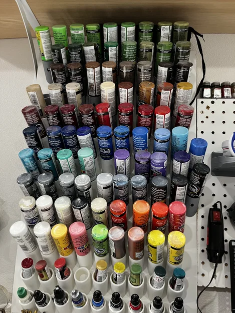 Giá treo ống màu Acrylic (Acrylic paint holder) treo tường thông minh - Image 1