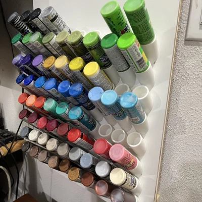 Giá treo ống màu Acrylic (Acrylic paint holder) treo tường thông minh