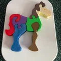 Ngựa – Puzzle lắp hình (insert) cho bé - Thumbnail 1