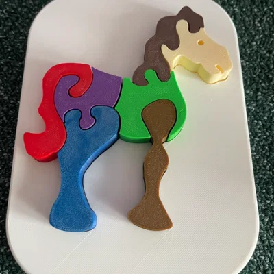 Ngựa – Puzzle lắp hình (insert) cho bé