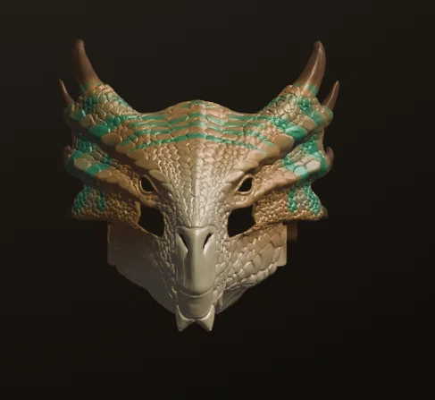 Mặt Nạ Rồng Đồng (Bronze Dragon Mask) - Image 3