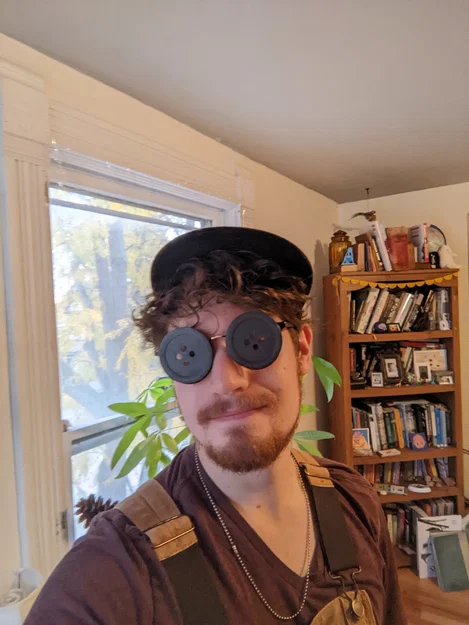 Mắt Nút Coraline kẹp vào kính (Coraline Button Eyes for glasses) - Image 1