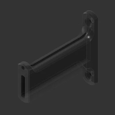 Gá treo spool lên tường với mép PTFE & tuỳ chọn guide Bowden cho filament